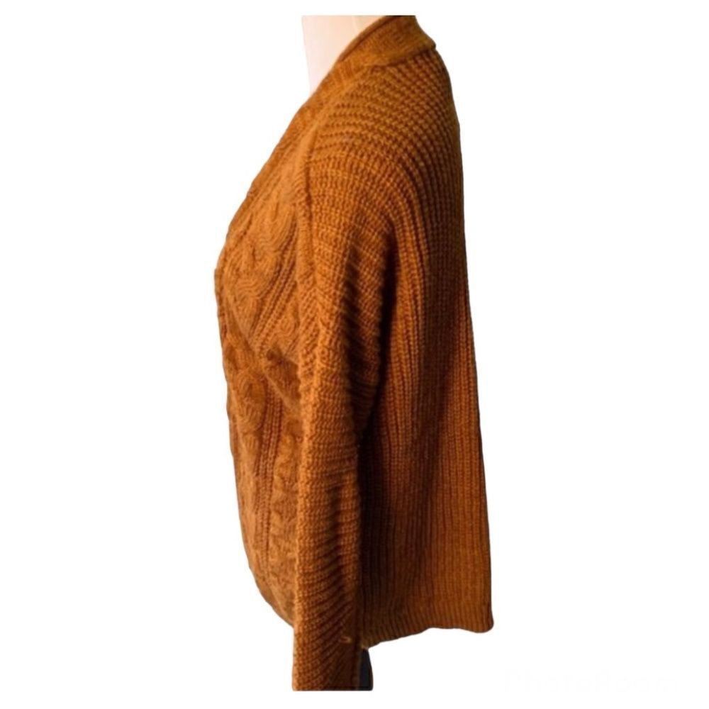 🆕 Pink Rose Rustic Caramel Cardigan size M - Picture 5 of 6